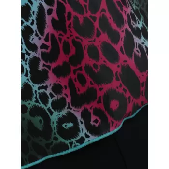 Leopard oulded Tankini Set - Black