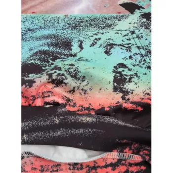 Lightning Birds Hands Print Long Sleeve Hoodie -