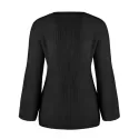 Long Sleeve Asymmetrical Sweater - Black