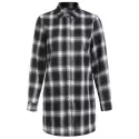 Long leeve Tartan hirt - Black