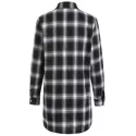 Long leeve Tartan hirt - Black