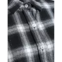 Long leeve Tartan hirt - Black