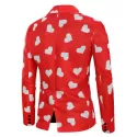 Love Heart Print Valentine's Day Casual Blazer -