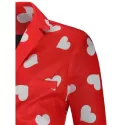 Love Heart Print Valentine's Day Casual Blazer -
