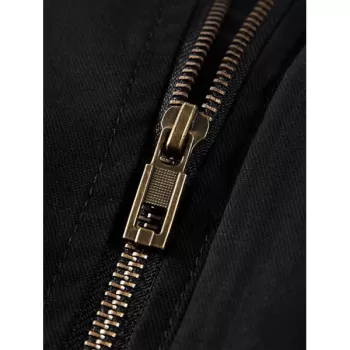 Middle-aged Men Winter Brushed Cotton Parka - Black