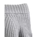 Off The Shoulder Pullover Chunky Sweater - Gray One