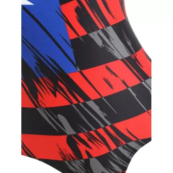 One-piece American Flag Low Back wimsuit -