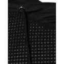 Openwork Long Sleeve Hoodie - Black