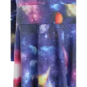 Outer Space Fit and Flared Mini Dress - Royal Blue