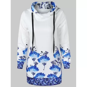 Painting Pullover Hoodie - Milk White