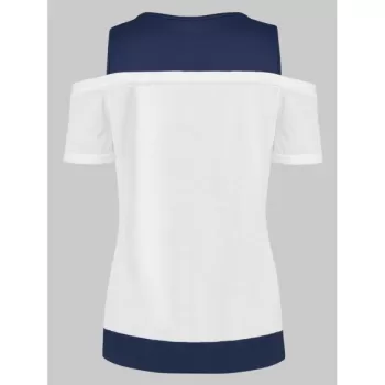 Patriotic Cold Shoulder Top -