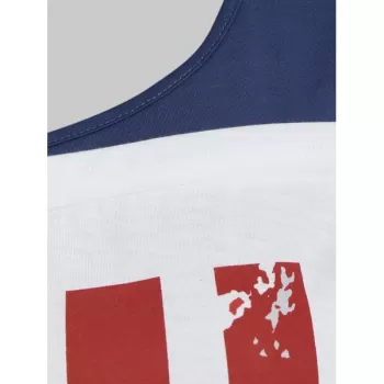 Patriotic Cold Shoulder Top -