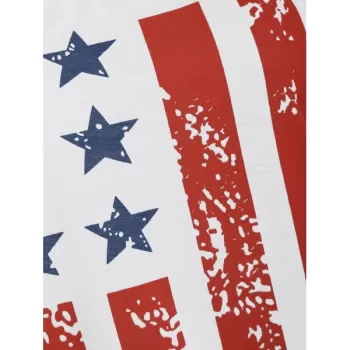 Patriotic Cold Shoulder Top -