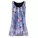 Printed Tulip Front Tank Top - ulti-a