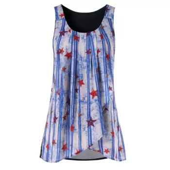 Printed Tulip Front Tank Top - ulti-a