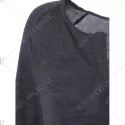 Raglan Sleeves High ow T-Shirt - Deep Gray