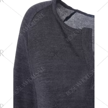 Raglan Sleeves High ow T-Shirt - Deep Gray