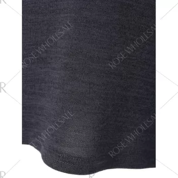 Raglan Sleeves High ow T-Shirt - Deep Gray