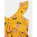 Ruffle Floral A ine Dress - Bee Yellow