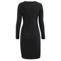 Sequined Sheath Dress - Black