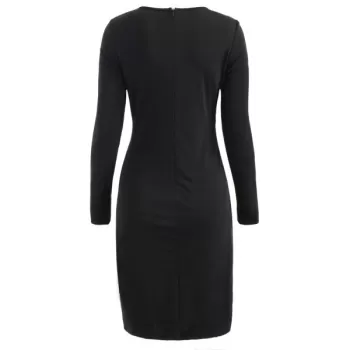 Sequined Sheath Dress - Black