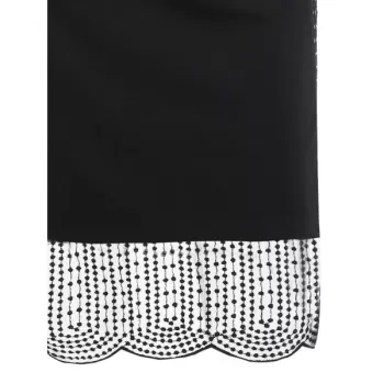 Sequined Sheath Dress - Black