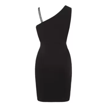 equins kew Neck Bodycon Dress - Macaw Blue Green