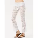 Sexy Lace See-Through Solid Color Pants For Women - White