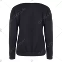 Sherpa Fleece Christmas Sweatshirt - Black
