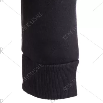 Sherpa Fleece Christmas Sweatshirt - Black