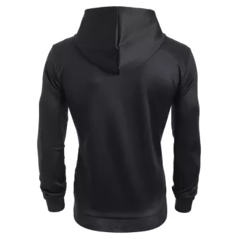 Skull Snake Print Pouch Pocket Pullover Hoodie -