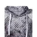 Snake Print Kangaroo Pocket Hoodie -