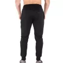 Solid Color Casual Drawstring Jogger Pants - Black