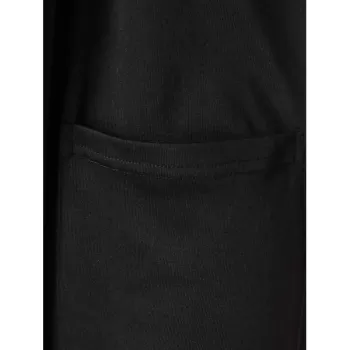 Solid Open Front ongline Coat - Black