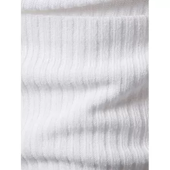 Solid Pocket Button Up Thin Knit Sweater - White