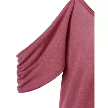 Spaghetti Strap Cold Shoulder Maxi Dress - Pink Bow