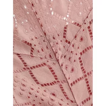 paghetti trap Mermaid Lace Dress - Orange Pink