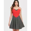 paghetti trap Polka Dot Retro Dress - Black