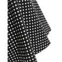 paghetti trap Polka Dot Retro Dress - Black