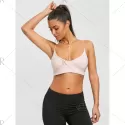 Spaghetti Strap Strappy Crop Top - Nude Pink