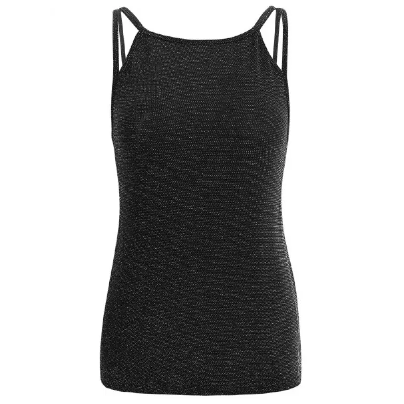 parkly trappy Tank Top - Black