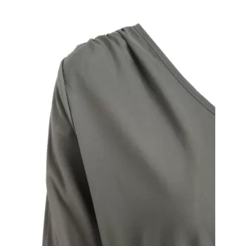 plit leeve V Neck Dress - Granite