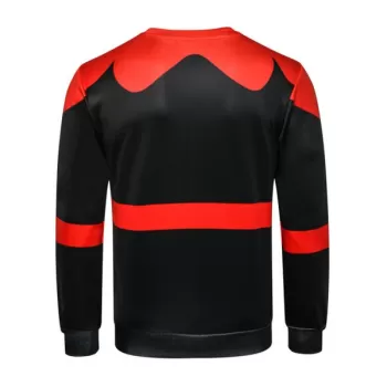 Star Belt Print Sweatshirt - Black