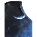 tarry ky Universe Print One houlder weatshirt - Black And Blue
