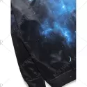 tarry ky Universe Print One houlder weatshirt - Black And Blue