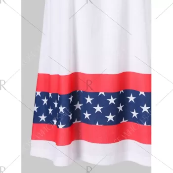Stars and Stripes ini Sleeveless Dress - White