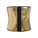Strapless Metallic Corset - Gold