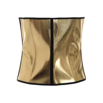 Strapless Metallic Corset - Gold