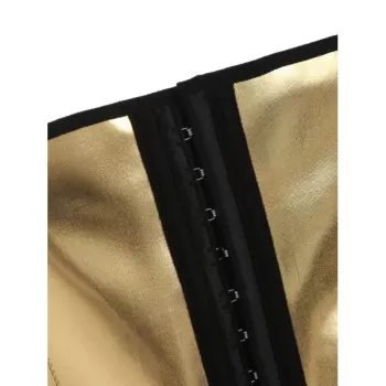 Strapless Metallic Corset - Gold