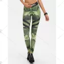 Stretchy Camo Print Yoga eggings - Camouflage Color